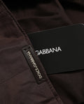 Dolce & Gabbana Men Brown Cotton Newsboy Capello Cabbie Hat