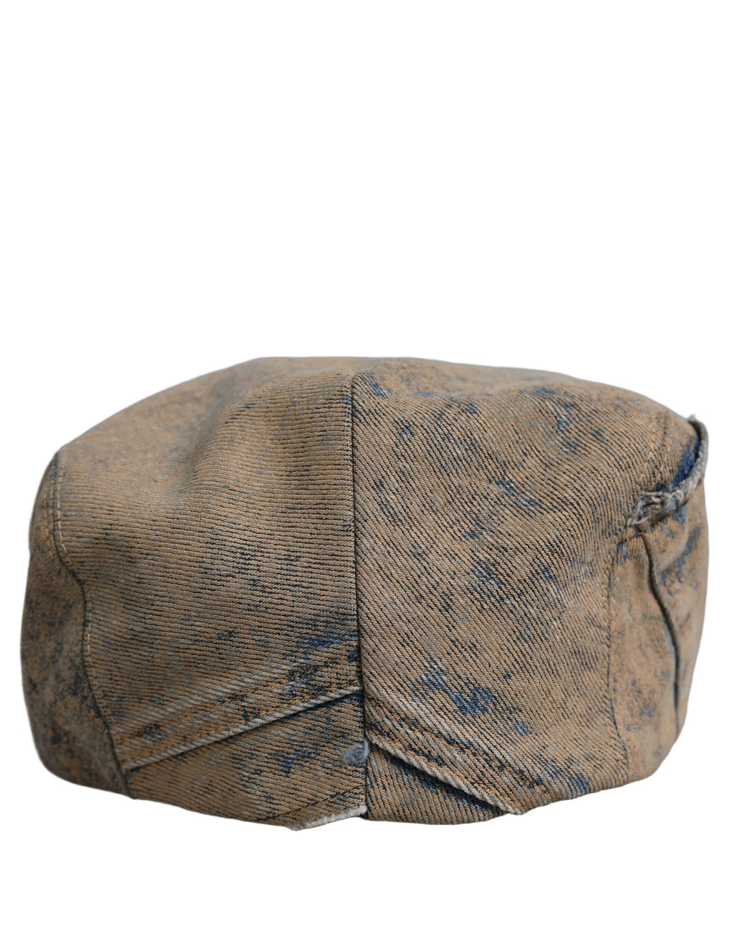 Dolce & Gabbana Brown Cotton Denim Newsboy Capello Cabbie Hat