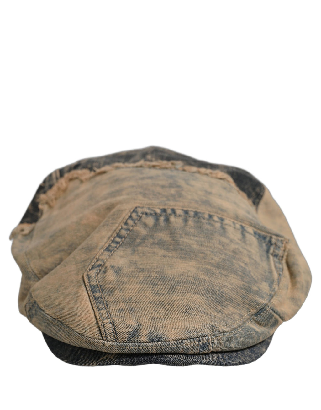 Dolce & Gabbana Brown Cotton Denim Newsboy Capello Cabbie Hat