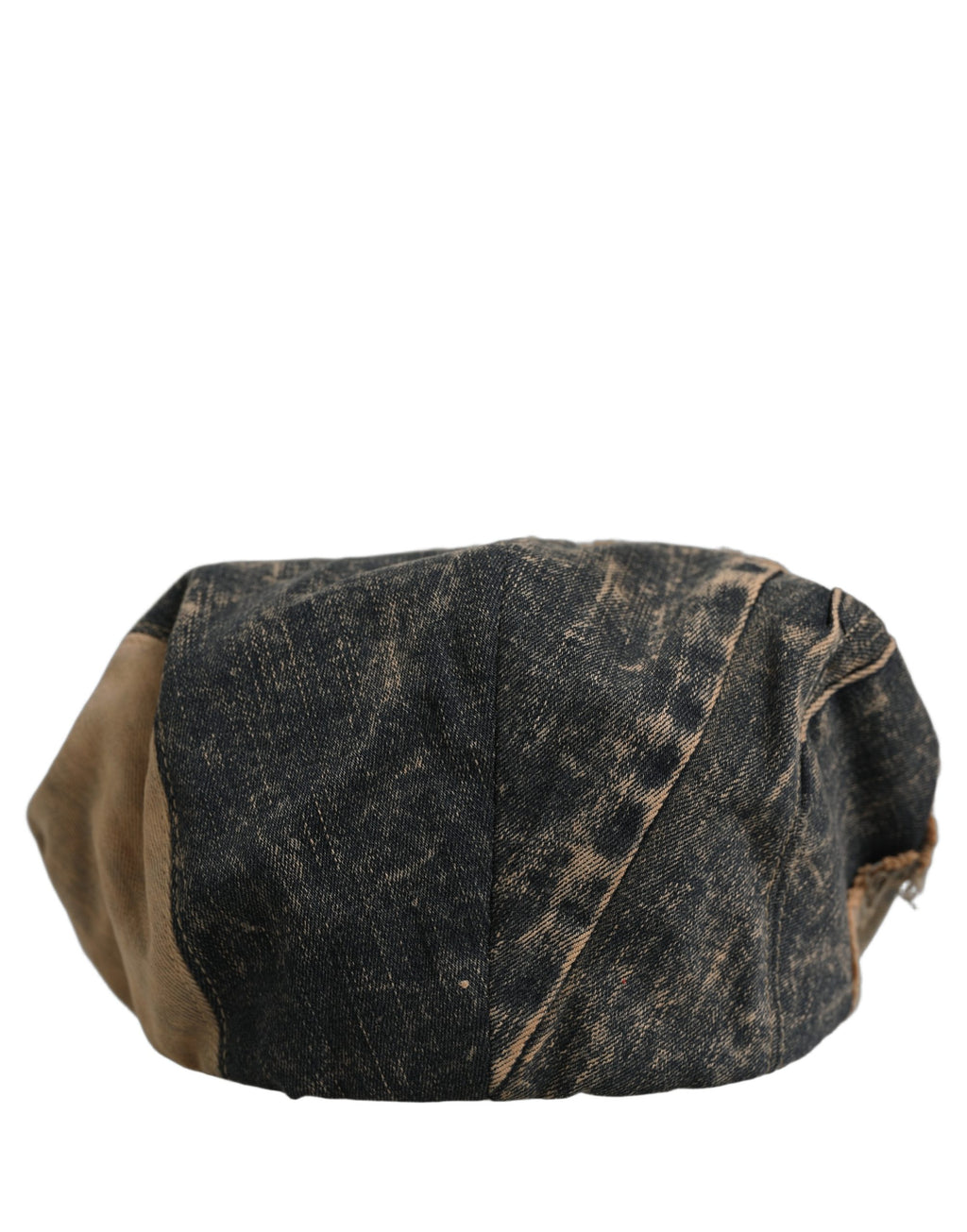 Dolce & Gabbana Brown Cotton Denim Newsboy Capello Cabbie Hat