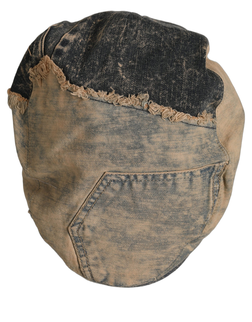 Dolce & Gabbana Brown Cotton Denim Newsboy Capello Cabbie Hat