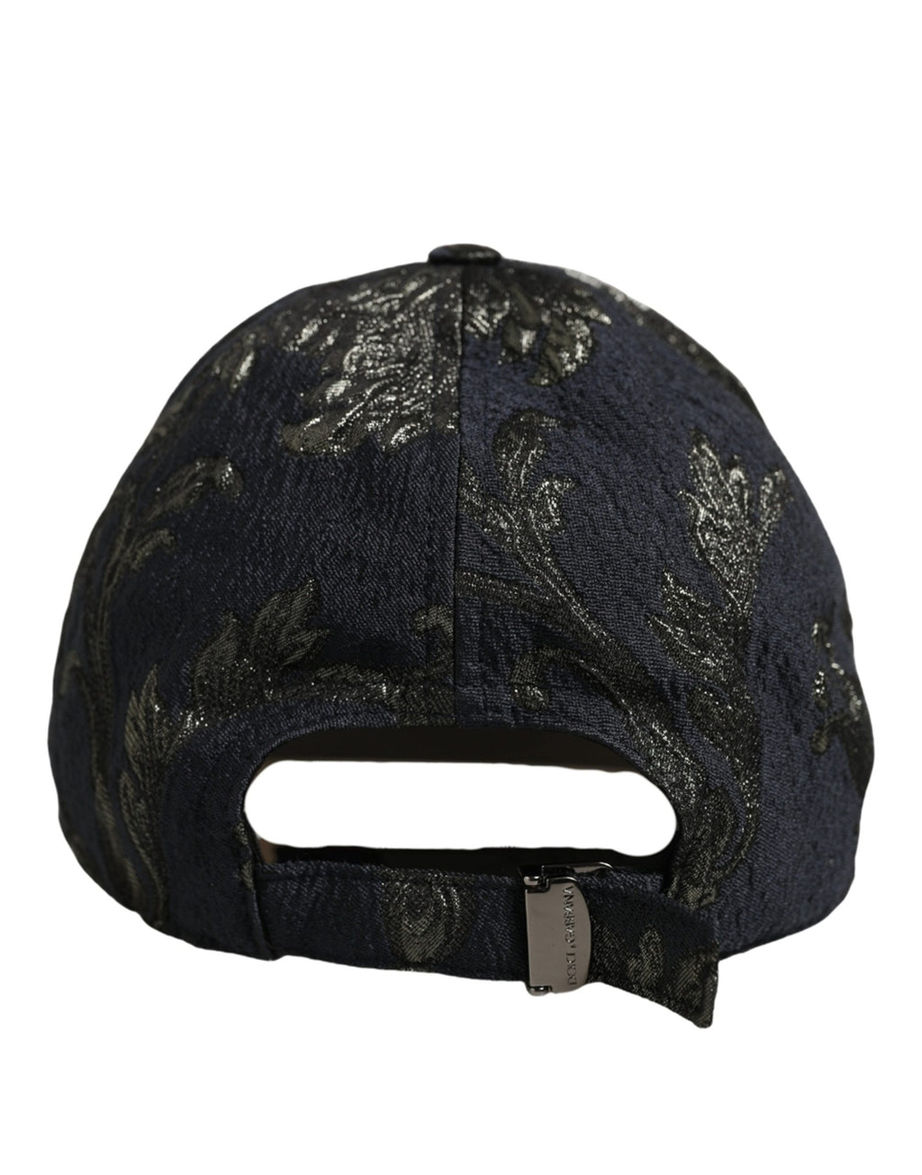 Dolce & Gabbana Men Black Floral Barocco Cotton Baseball Cap Hat