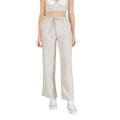 Only Beige Viscose Casual Pants