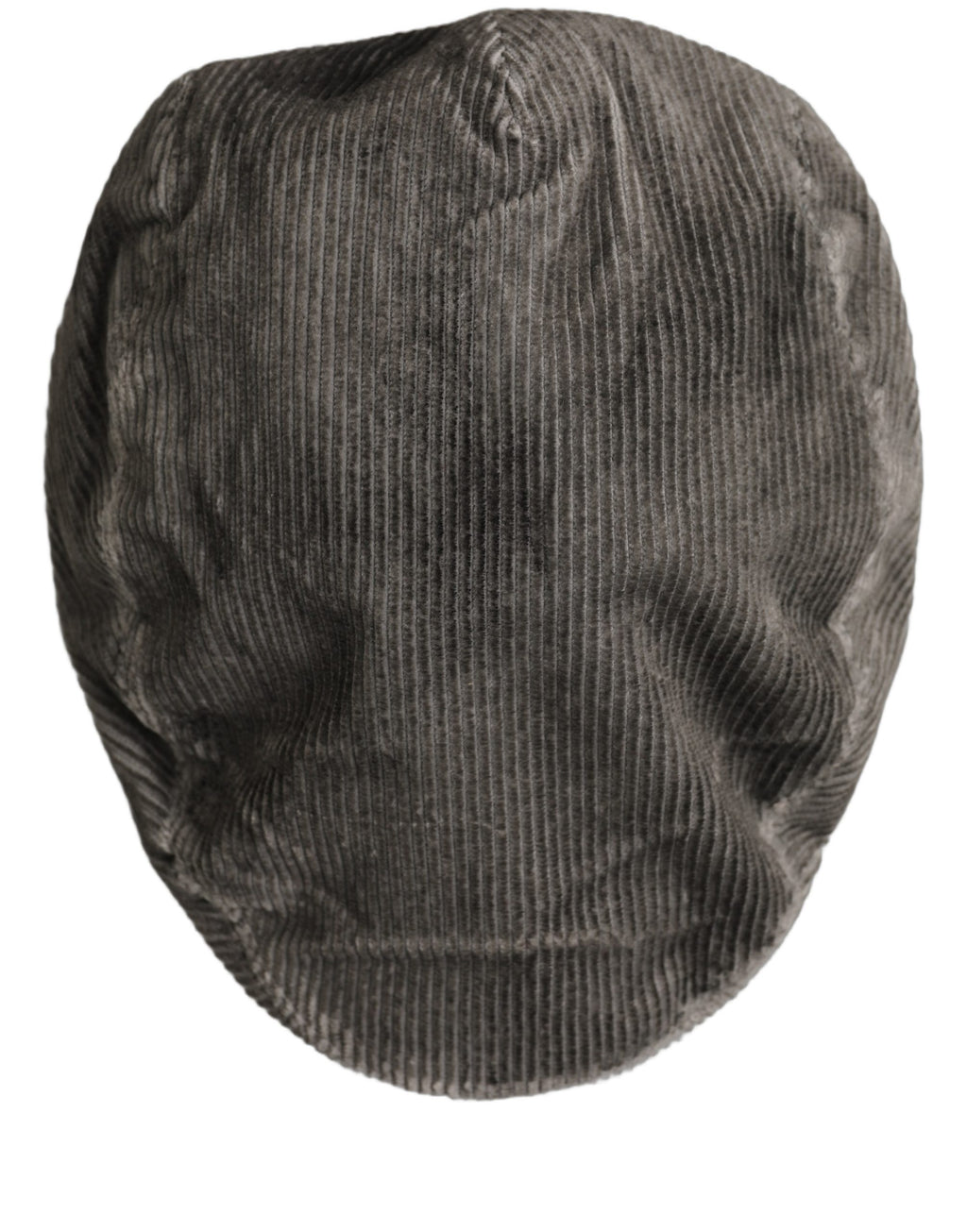 Dolce & Gabbana Men Grey Cotton Corduroy Cloth Newsboy Cap Hat