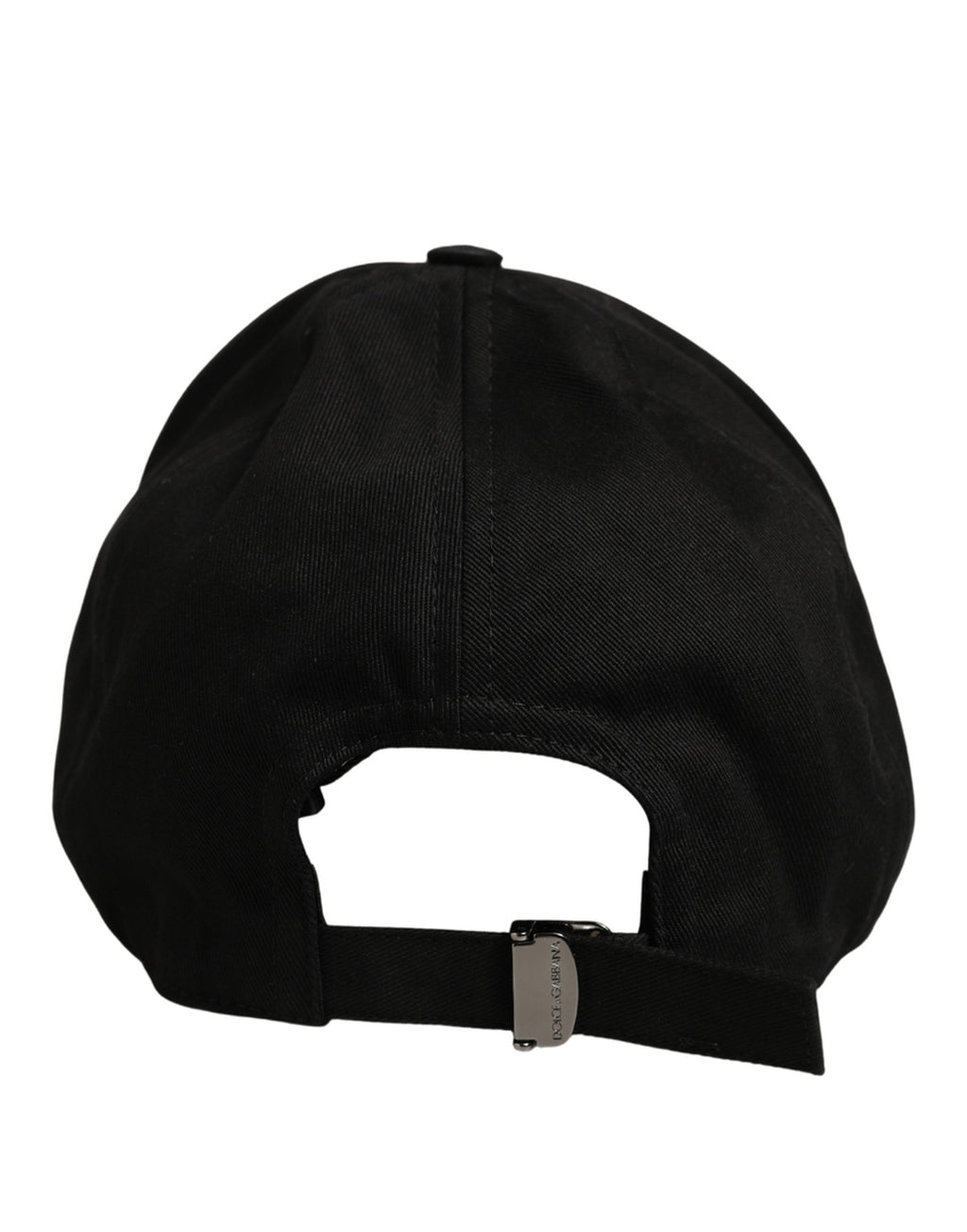 Dolce & Gabbana Men Black Cotton Baseball Capello 6 Panels Hat