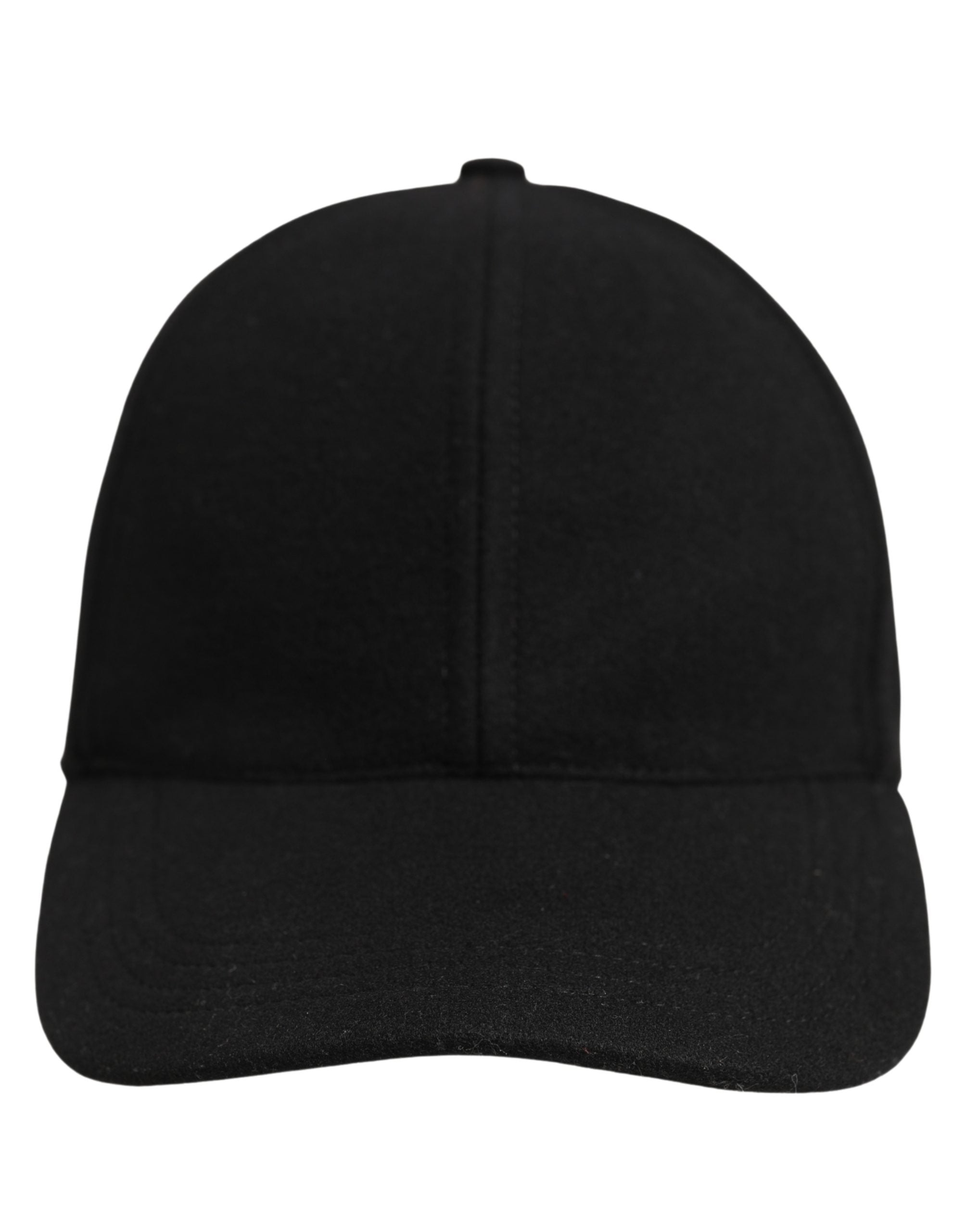 Dolce & Gabbana Men Black Wool Baseball Cap 6 Panels Hat