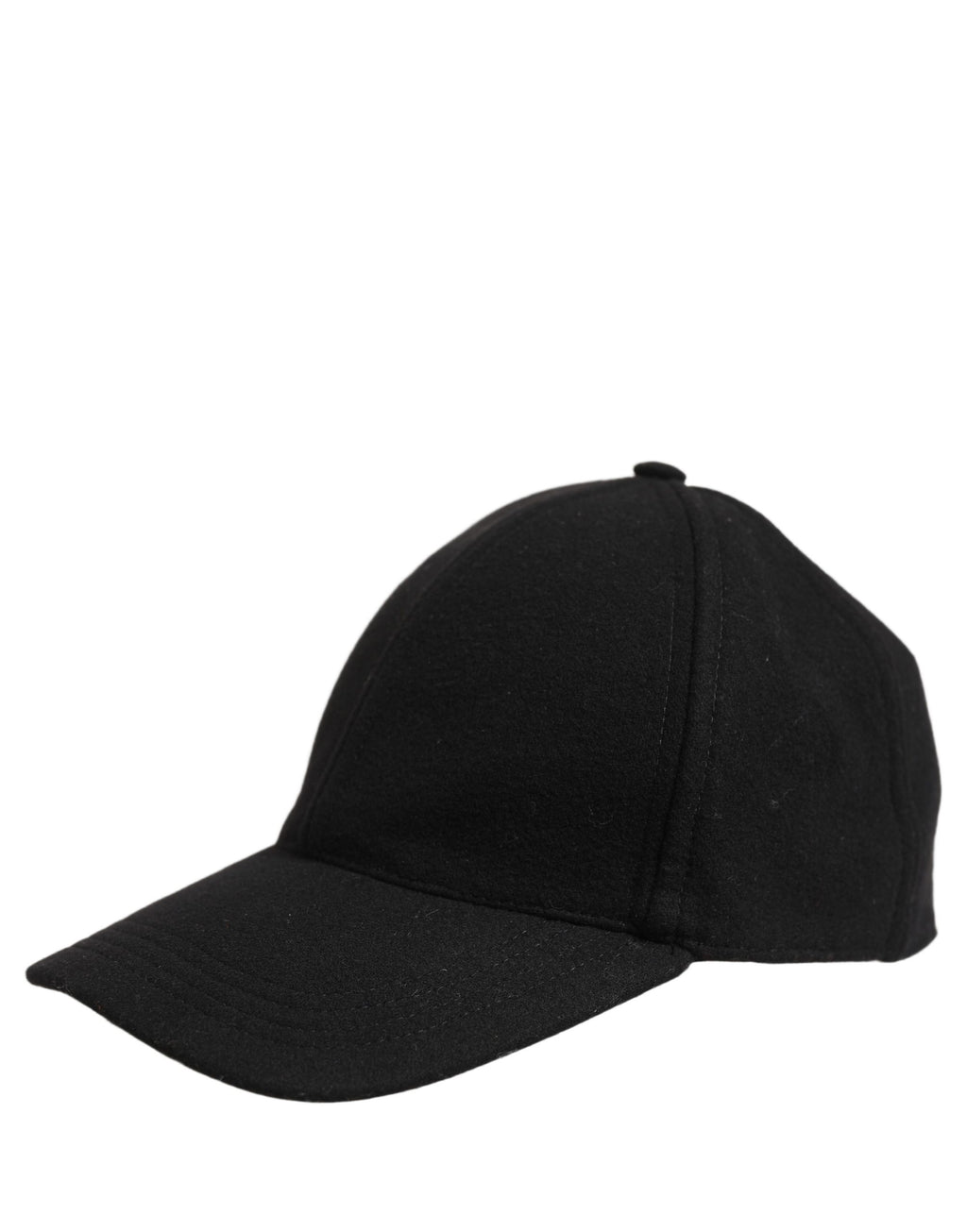 Dolce & Gabbana Men Black Wool Baseball Cap 6 Panels Hat