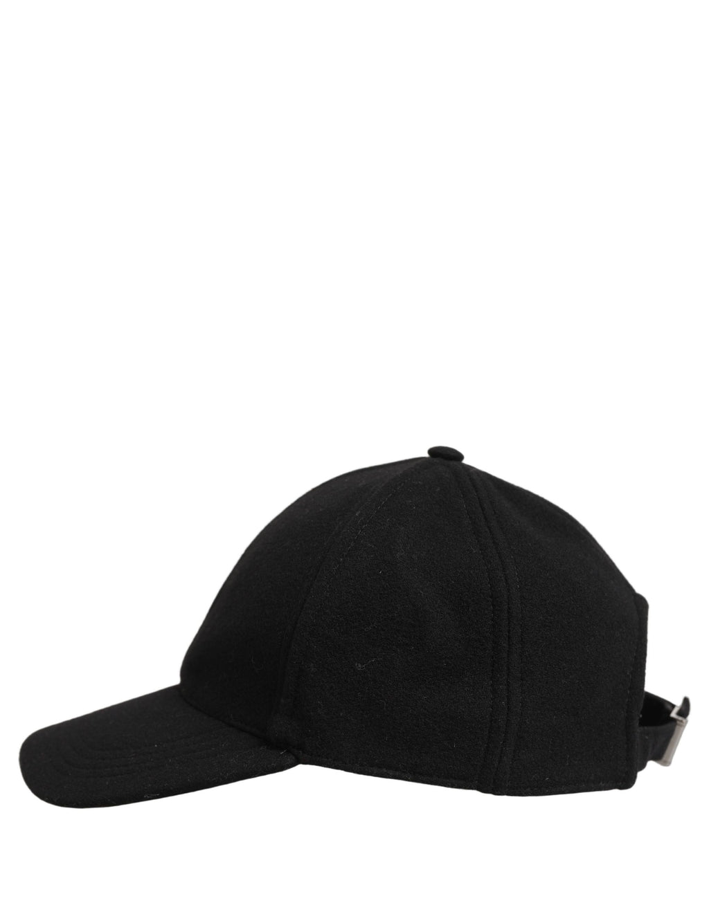 Dolce & Gabbana Men Black Wool Baseball Cap 6 Panels Hat