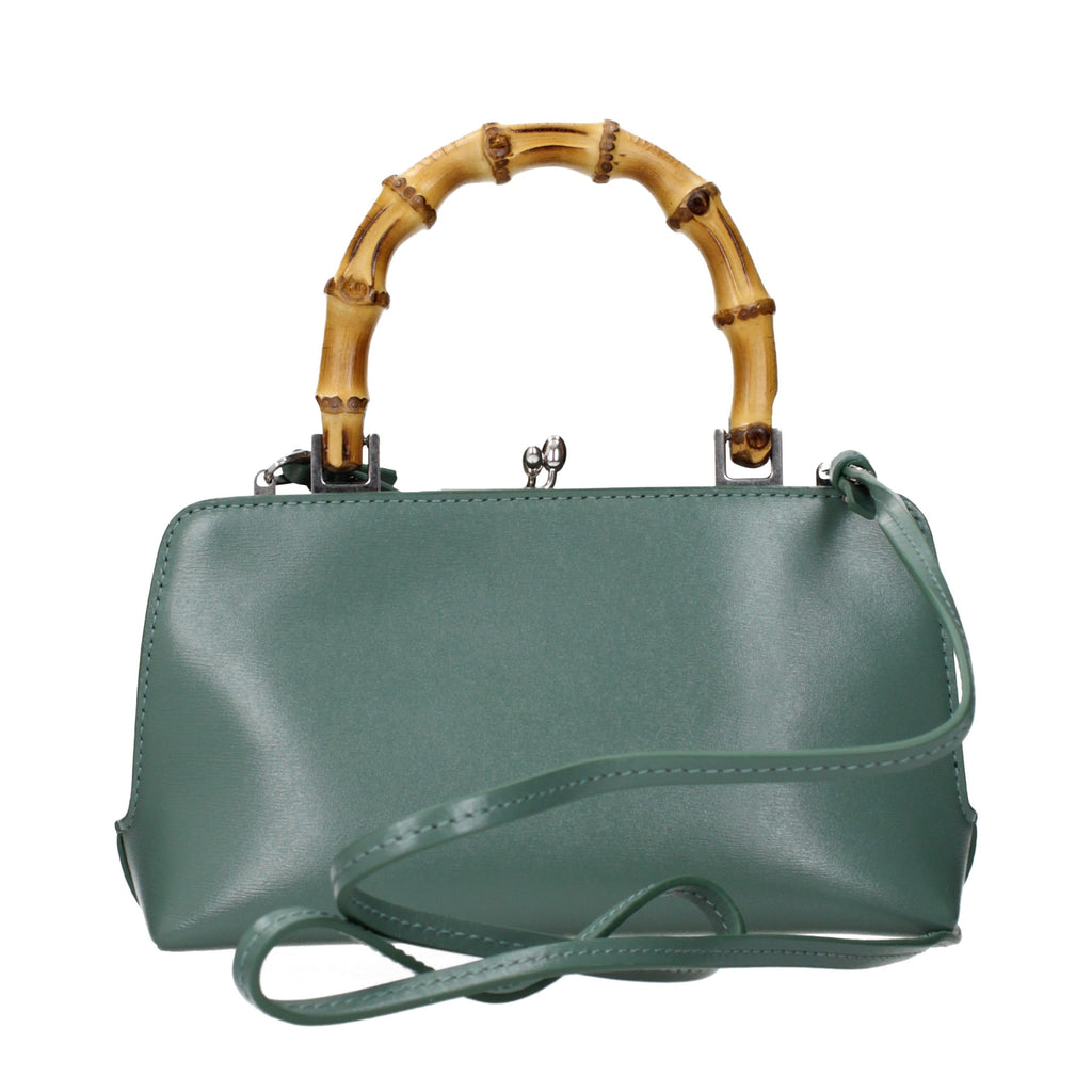 Jil Sander Green Leather Handbag
