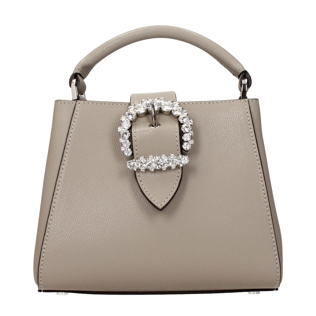 Jimmy Choo Gray Leather Handbag