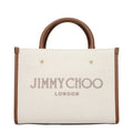 Jimmy Choo Beige Fabric Handbag