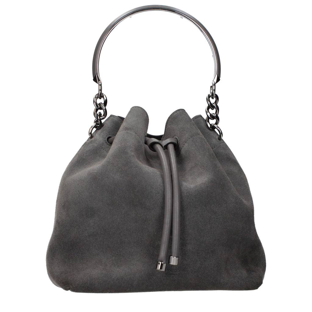Jimmy Choo Gray Leather Handbag