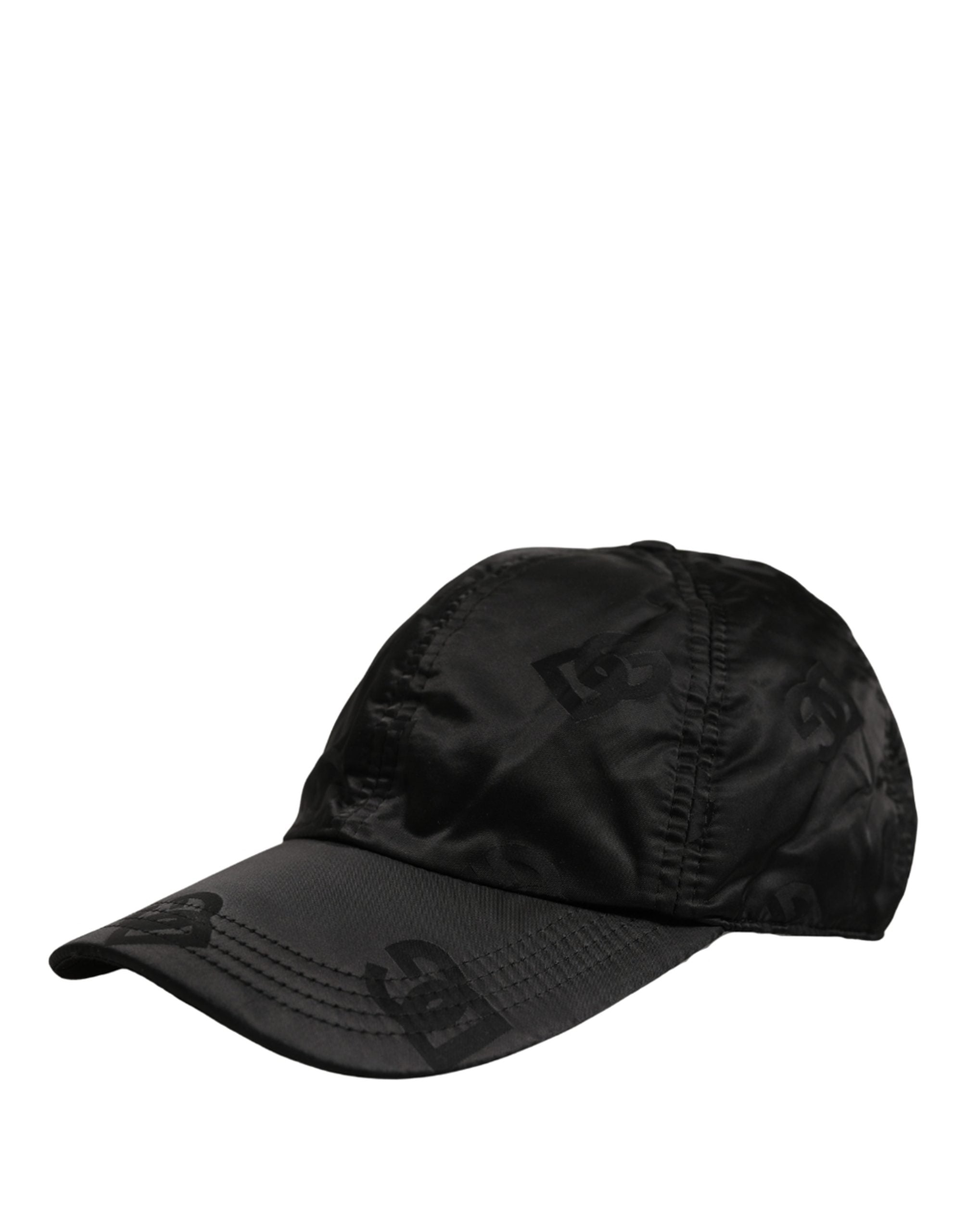 Dolce & Gabbana Men Black DG Monogram Baseball Capello Hat