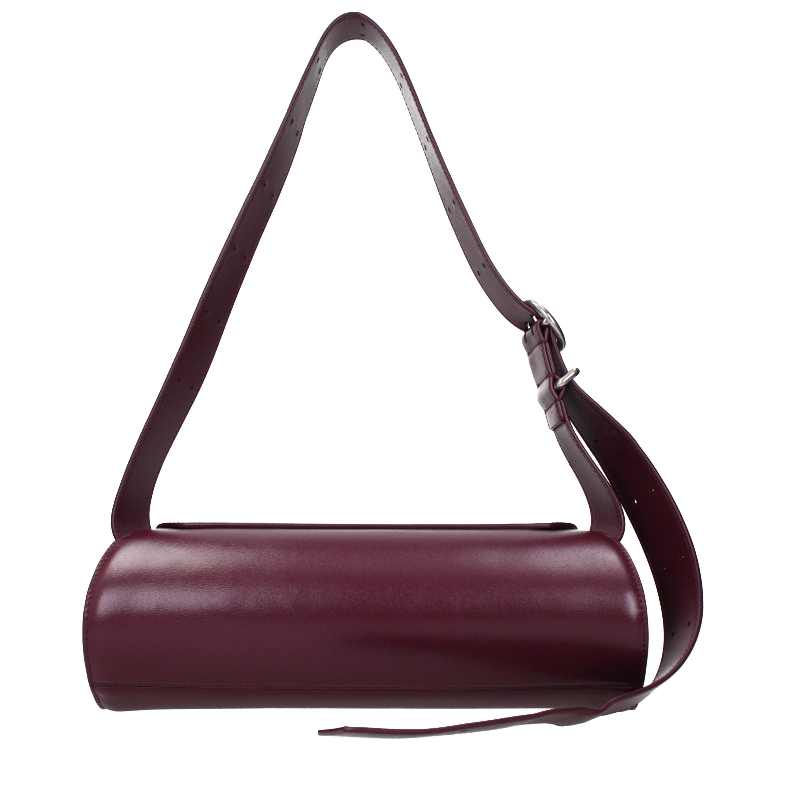 Jil Sander Red Leather Crossbody Bag