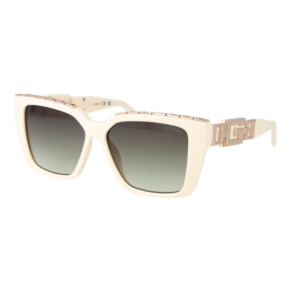 Guess White Plastic Sunglasses
