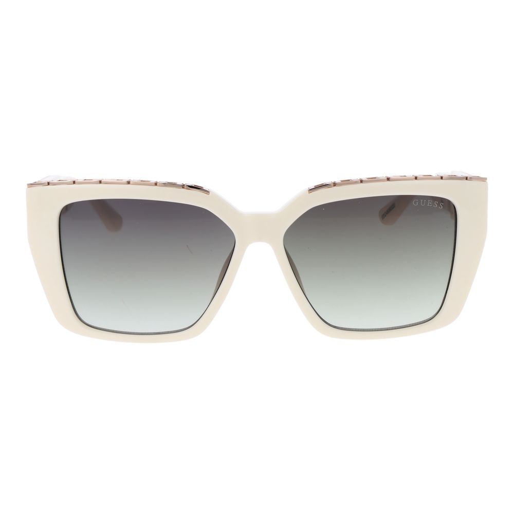 Guess White Plastic Sunglasses