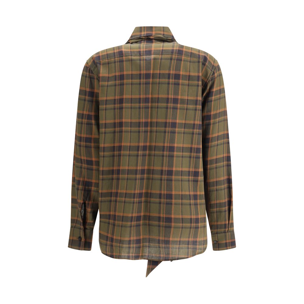 Saint Laurent Bicolor Cotton Shirt