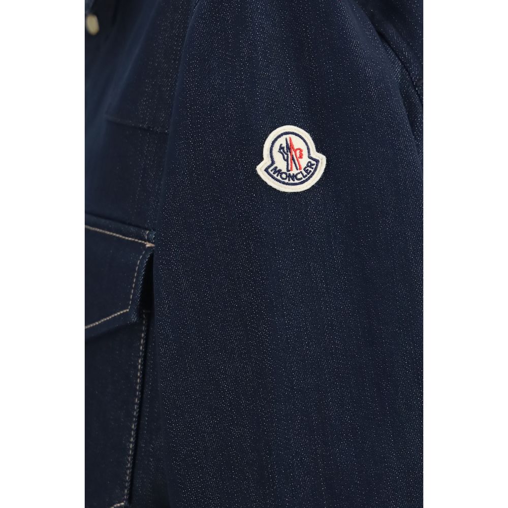 Moncler Blue Cotton Denim Jacket