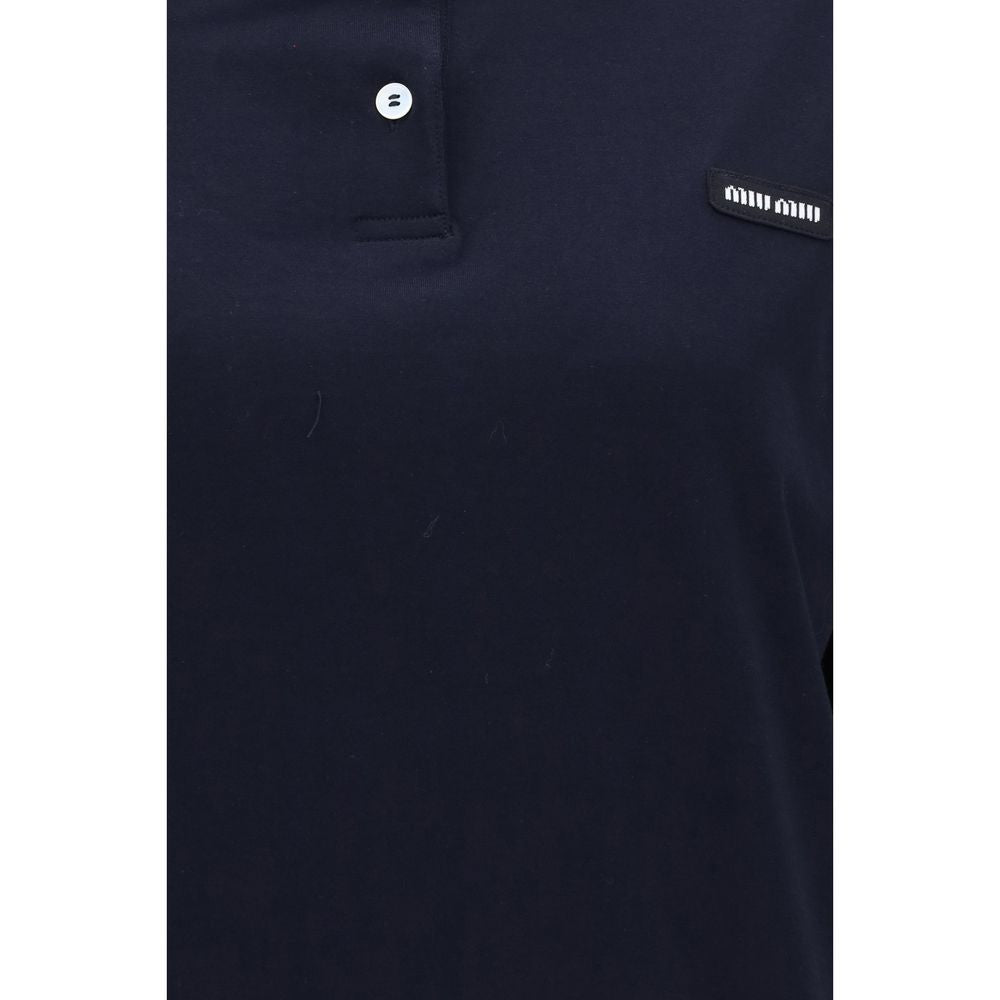 Miu Miu Blue Cotton Sweatshirt