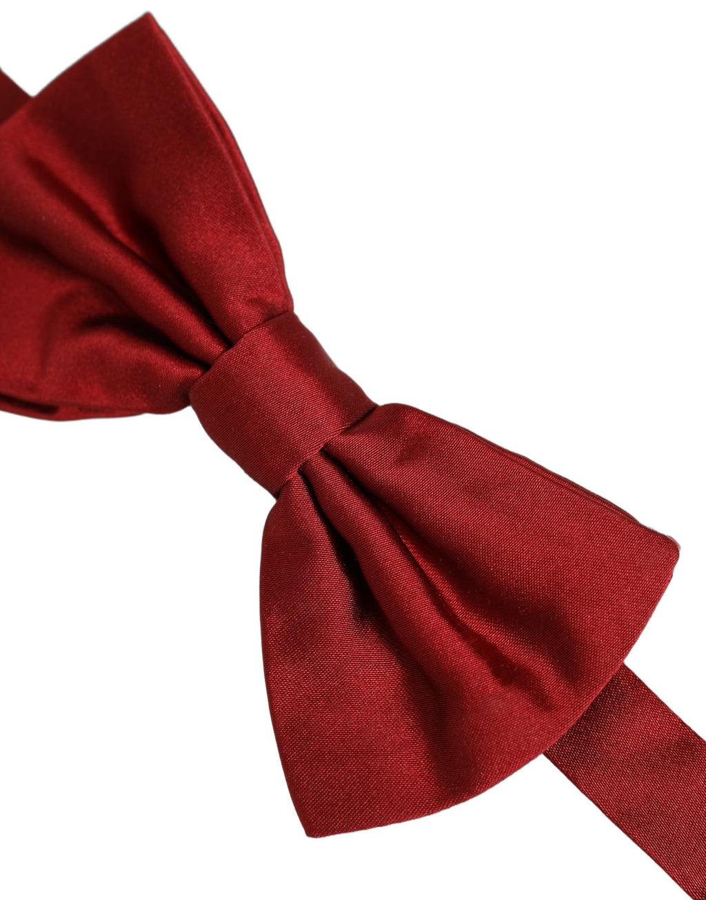 Dolce & Gabbana Men Red 100% Silk Adjustable Neck Papillon Bow Tie
