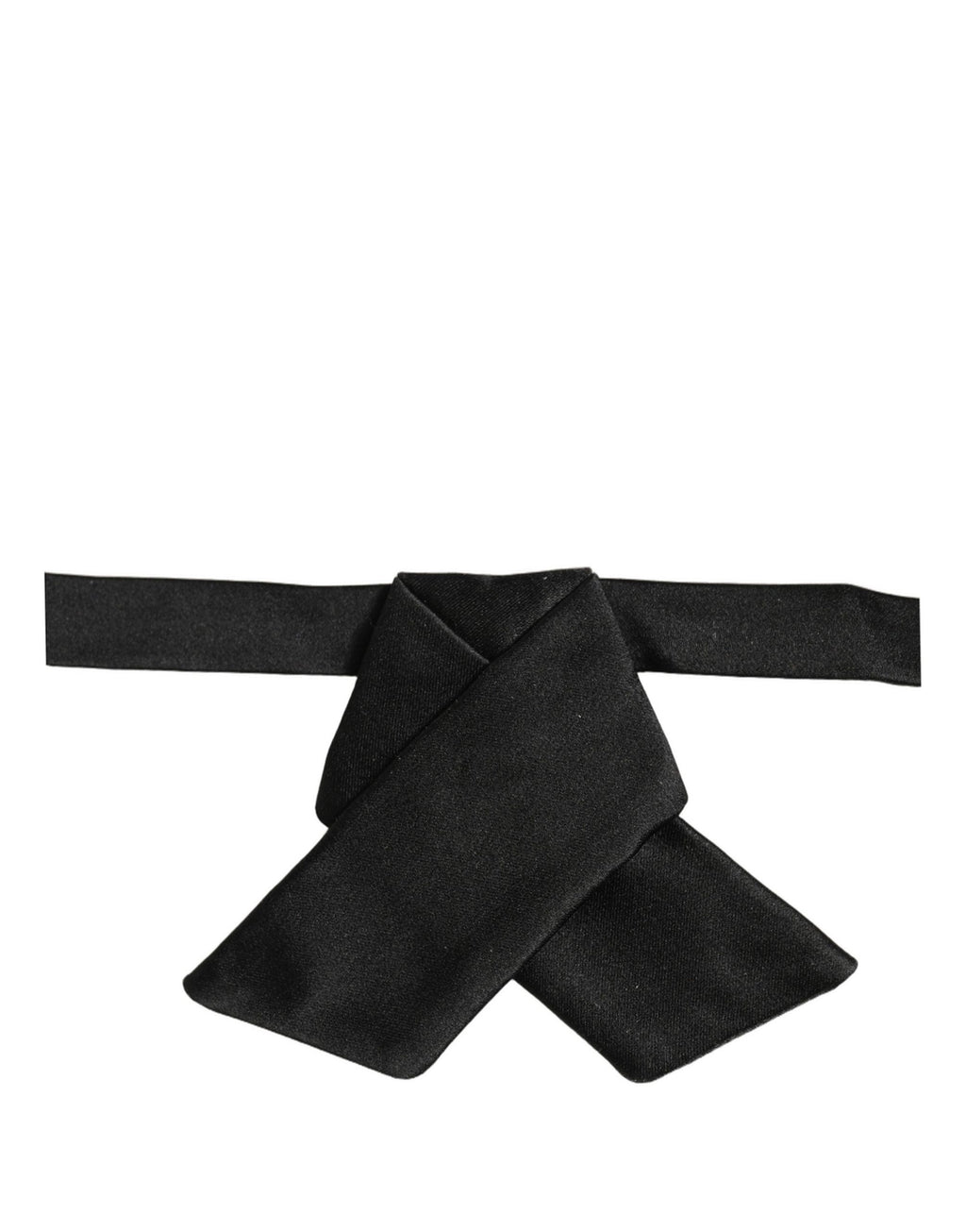 Dolce & Gabbana Men Black 100% SIlk Adjustable Neck Papillon Bow Tie