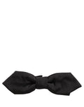 Dolce & Gabbana Men Black 100% Silk Adjustable Neck Papillon Bow Tie
