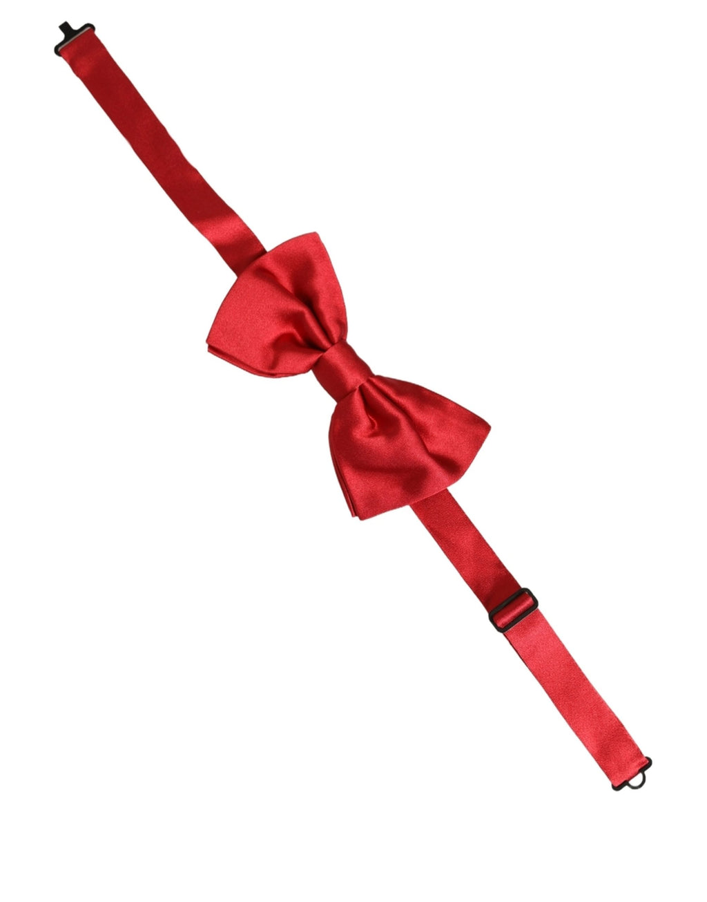 Dolce & Gabbana Men Red 100% Silk Adjustable Neck Papillon Bow Tie