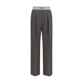 Versace Gray Wool Oves Aries Pants