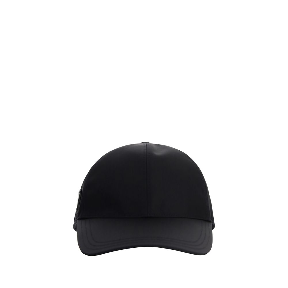 Prada Black Recycled Polyamide Cap (Baseball Hat)