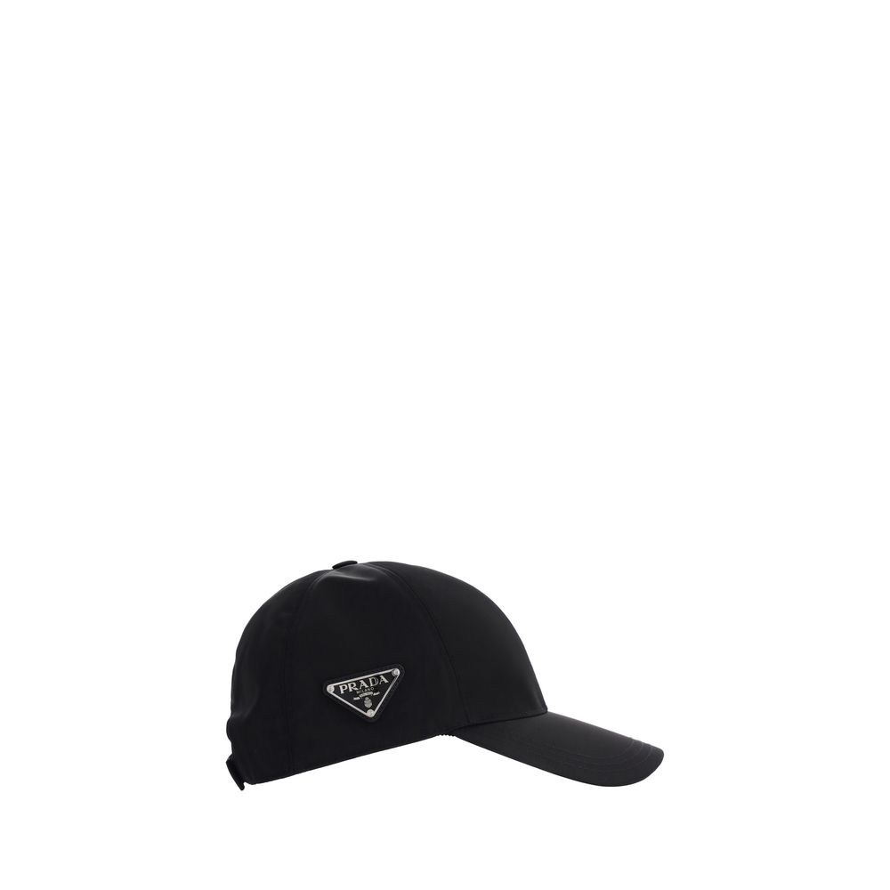 Prada Black Recycled Polyamide Cap (Baseball Hat)