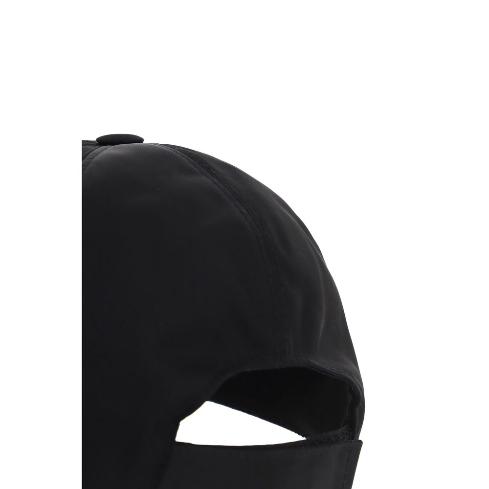 Prada Black Recycled Polyamide Cap (Baseball Hat)