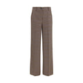 P.A.R.O.S.H. Brown Wool Oves Aries Casual Pants