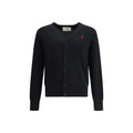 Ami Paris Black Wool Oves Aries Cardigan