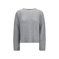Fabiana Filippi Gray Cashmere Sweatshirt