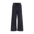 MM6 Black Cotton Relaxed Fit Jeans