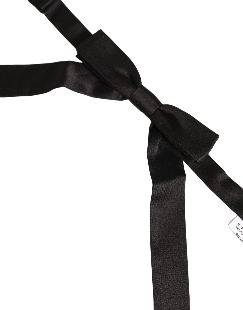 Dolce & Gabbana Men Black 100% SIlk Adjustable Neck Papillon Bow Tie