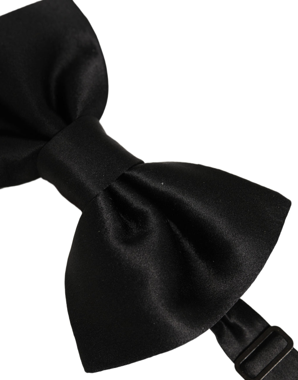 Dolce & Gabbana Men Black 100% Silk Adjustable Neck Papillon Bow Tie