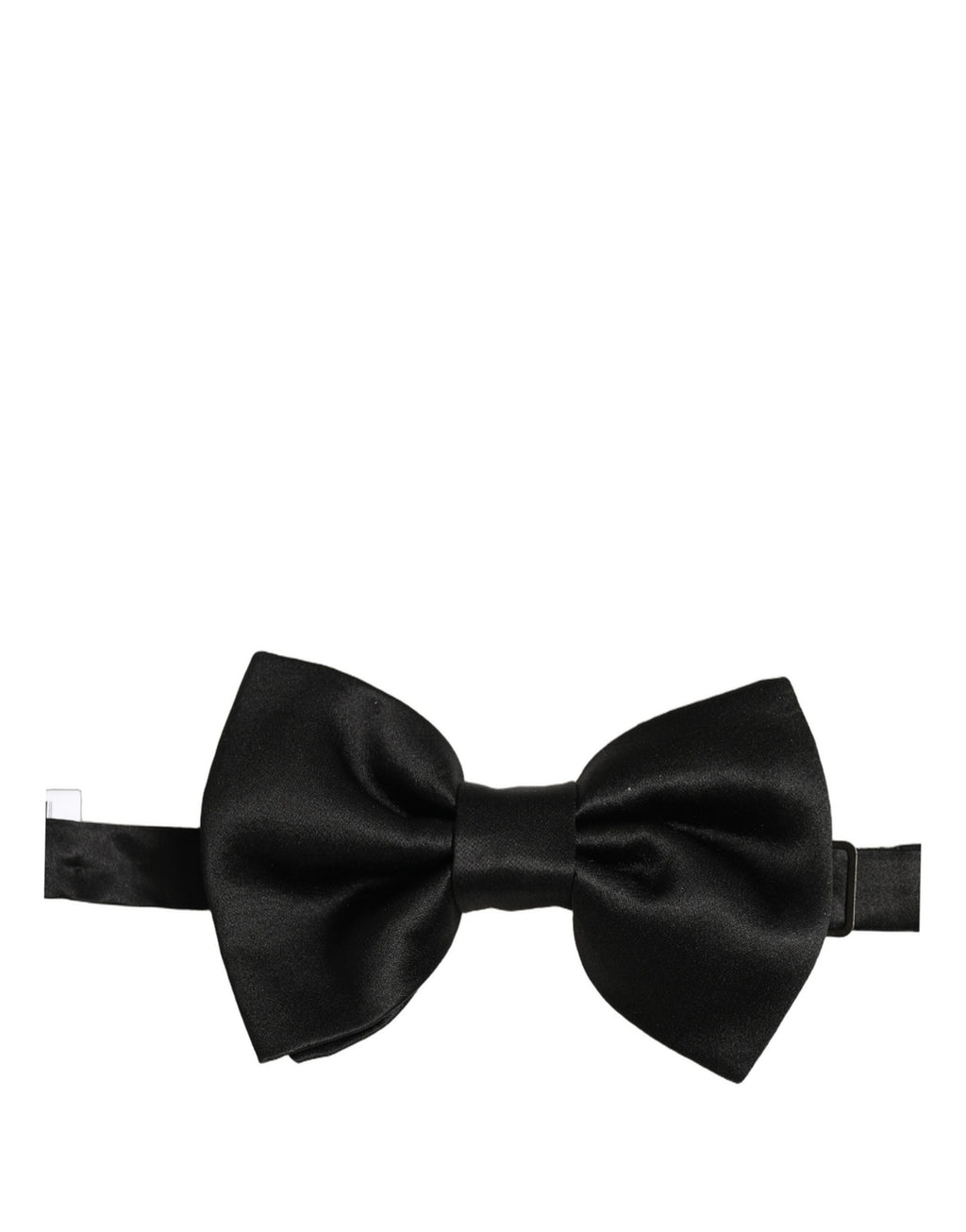Dolce & Gabbana Men Black 100% Silk Adjustable Neck Papillon Bow Tie