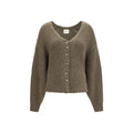 Khaite Bicolor Cashmere Cardigan