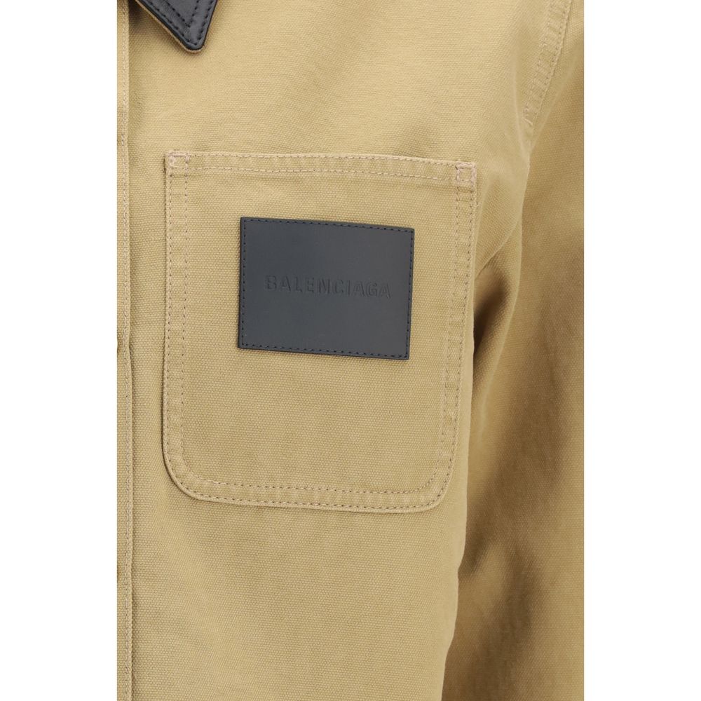 Balenciaga Beige Cotton Full-Length Jacket