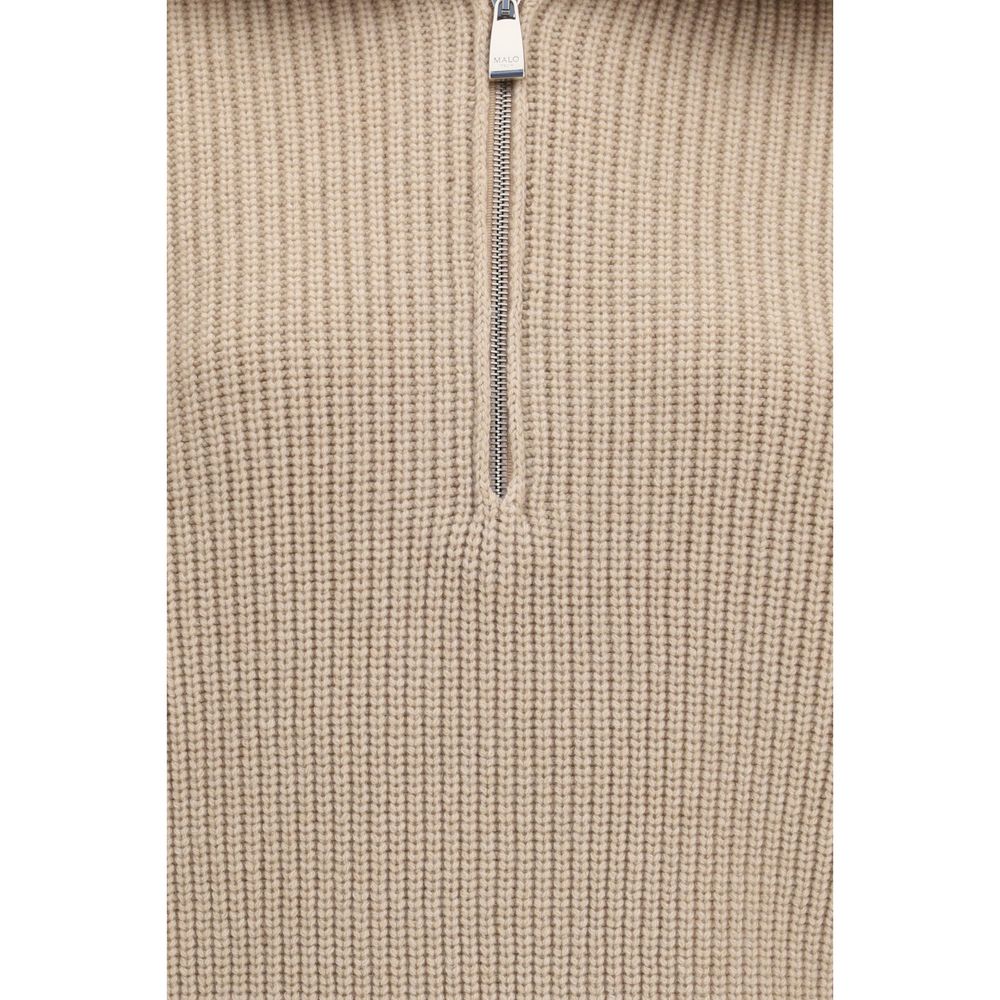 Malo Beige Cashmere Sweater