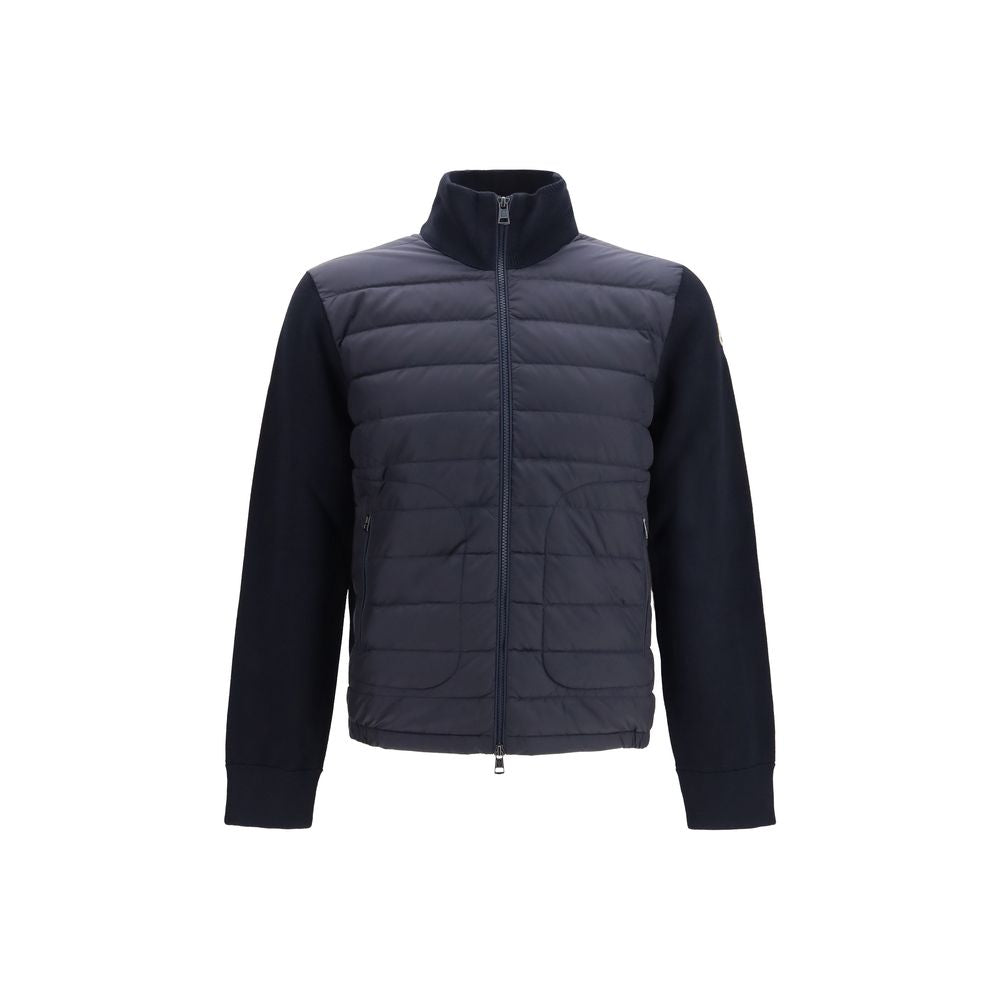 Moncler Blue Goose Down Full-Length Jacket