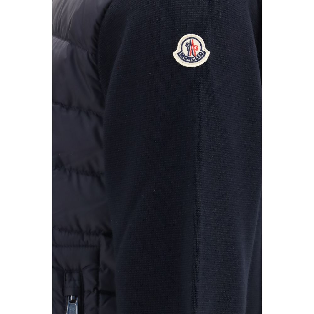 Moncler Blue Goose Down Full-Length Jacket