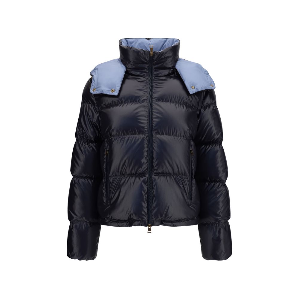 Moncler Blue Goose Down Full-Length Jacket
