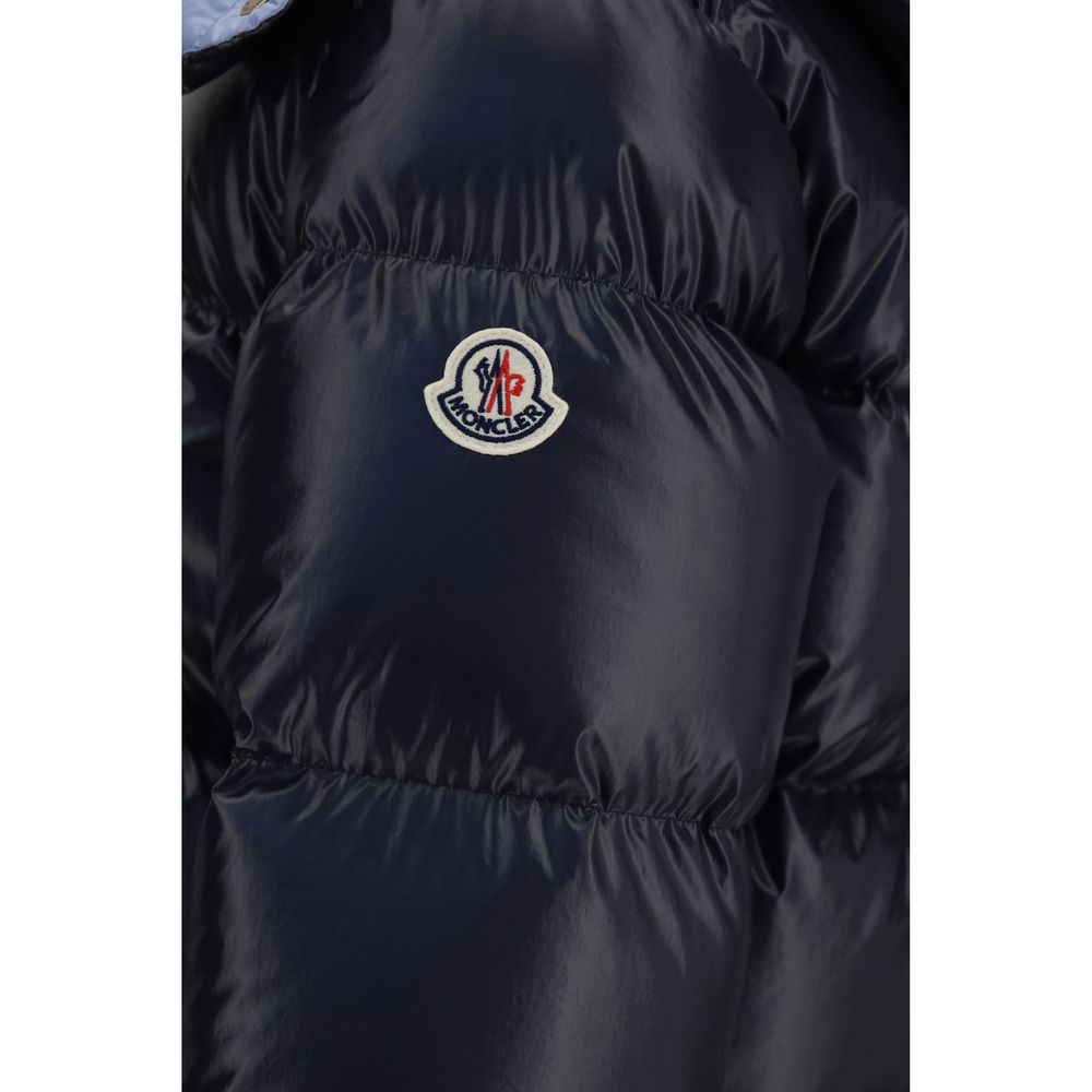 Moncler Blue Goose Down Full-Length Jacket