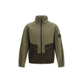 Stone Island Bicolor Cotton Full-Length Jacket