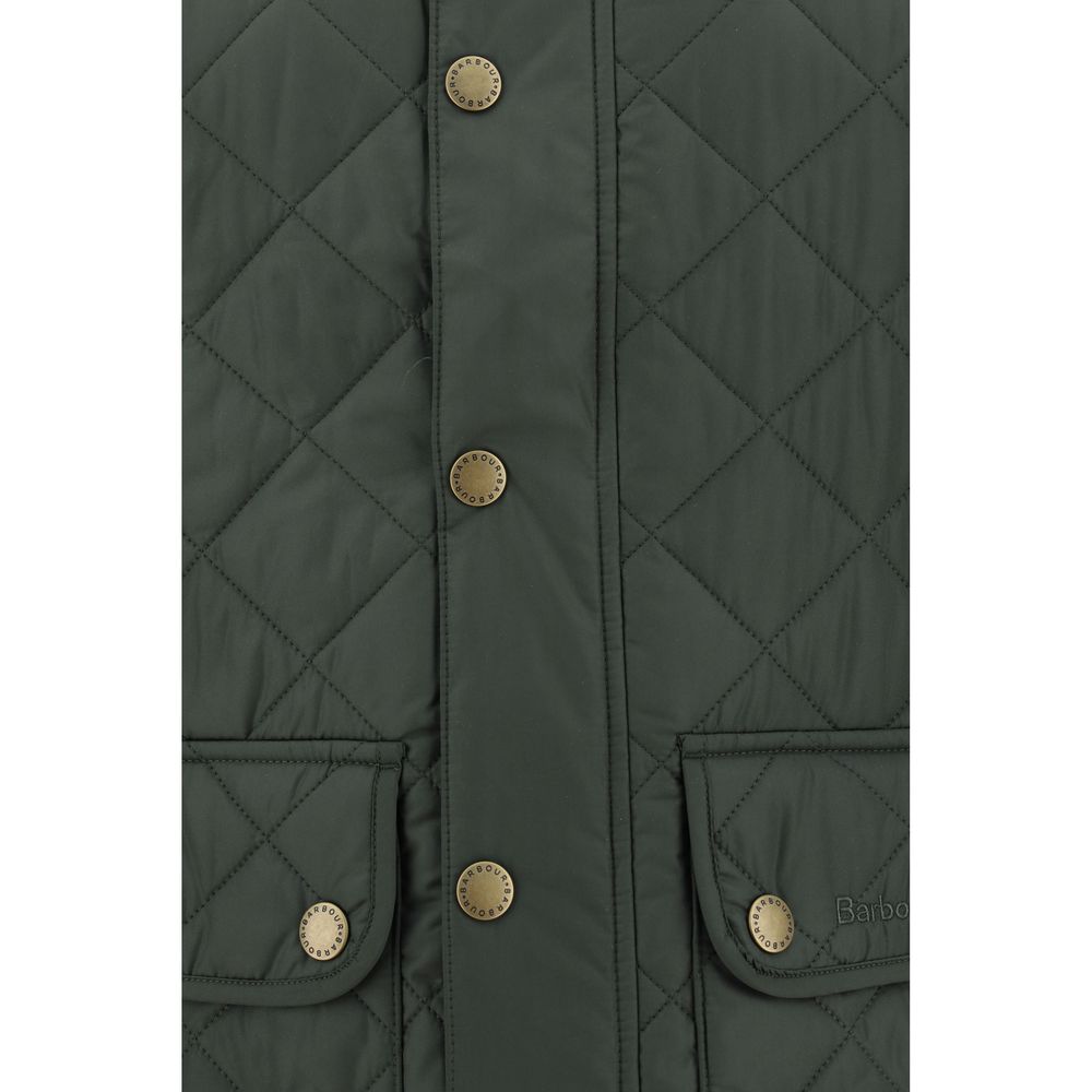 Barbour Green Polyamide Sleeveless Jacket