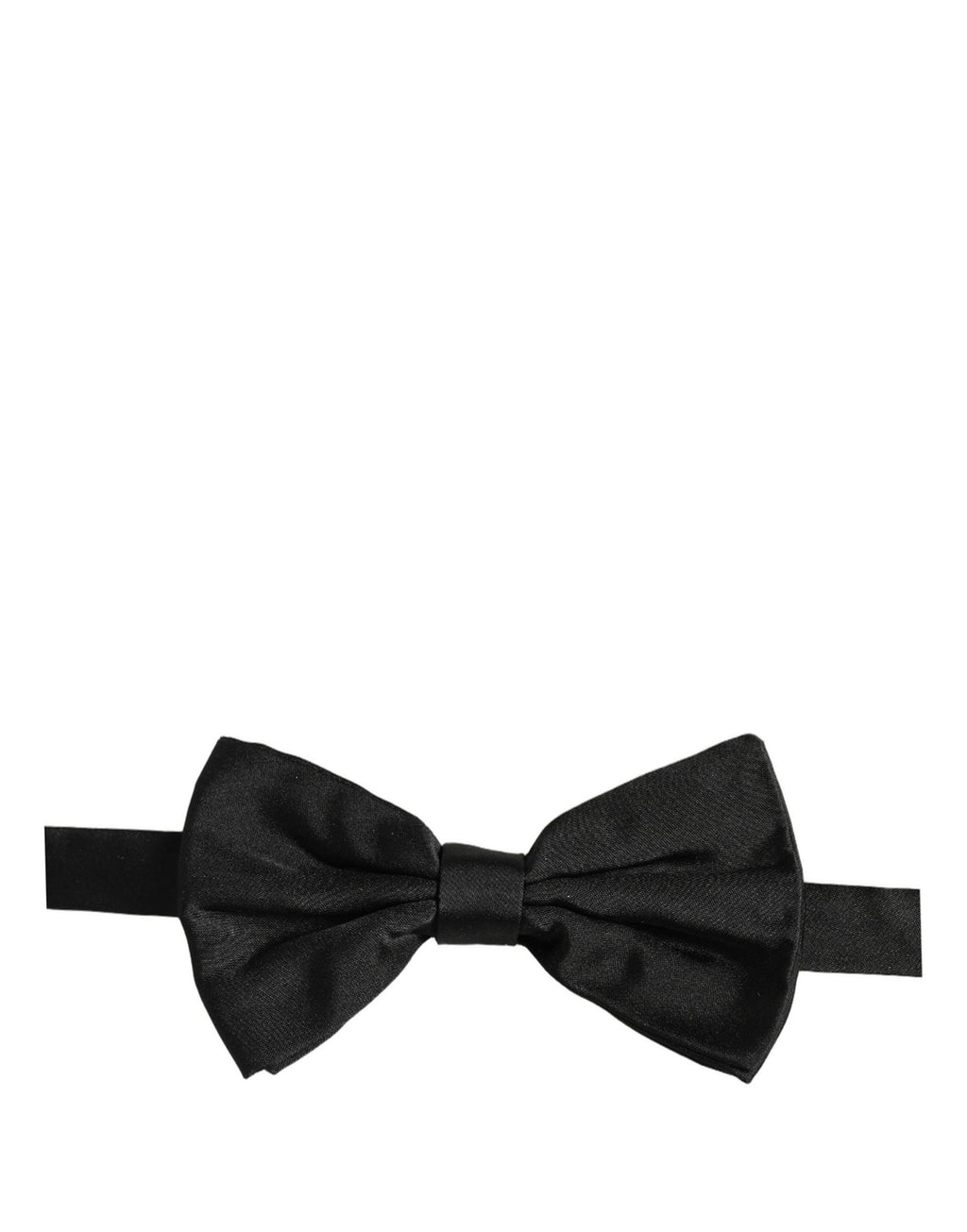 Dolce & Gabbana Men Black 100% Silk Adjustable Neck Papillon Bow Tie