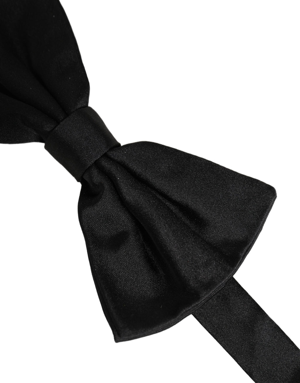 Dolce & Gabbana Men Black 100% Silk Adjustable Neck Papillon Bow Tie