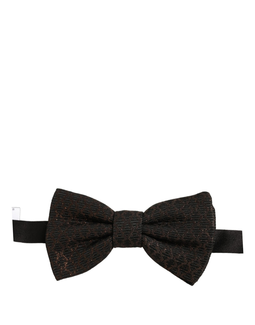 Dolce & Gabbana Men Brown 100% Silk Adjustable Neck Papillon Bow Tie